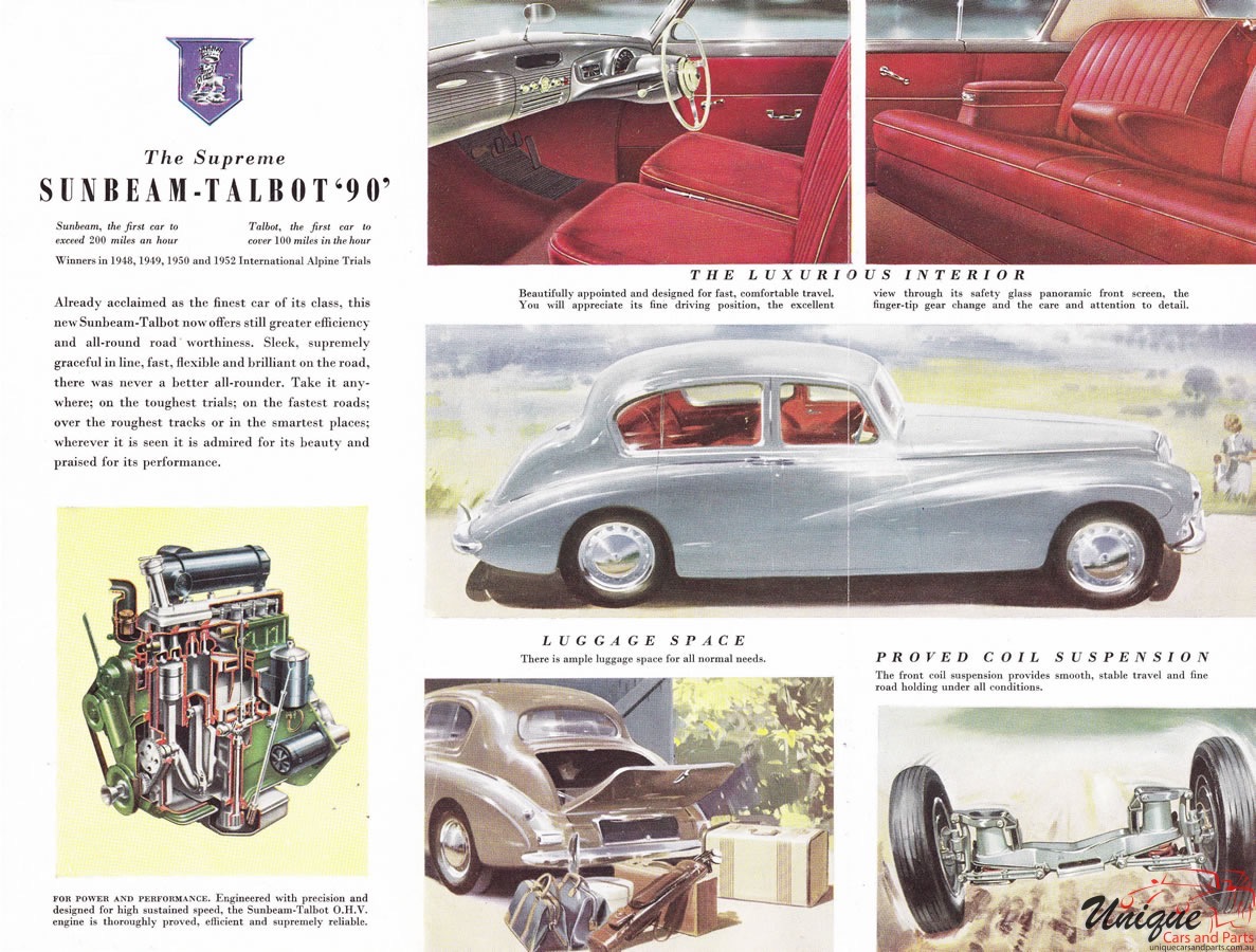 1950 Sunbeam Talbot 90 Brochure Page 3